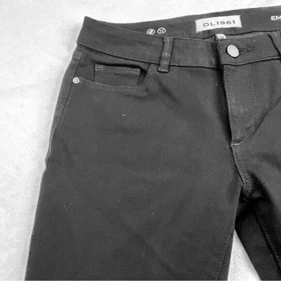 DL1961 DENIM JEANS EMMA POWER LEGGING RIKER BLACK - Picture 5 of 10